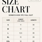 SONECS Boys Full Length 1Pc Swimsuit – Black/Navy Kids Swimwear