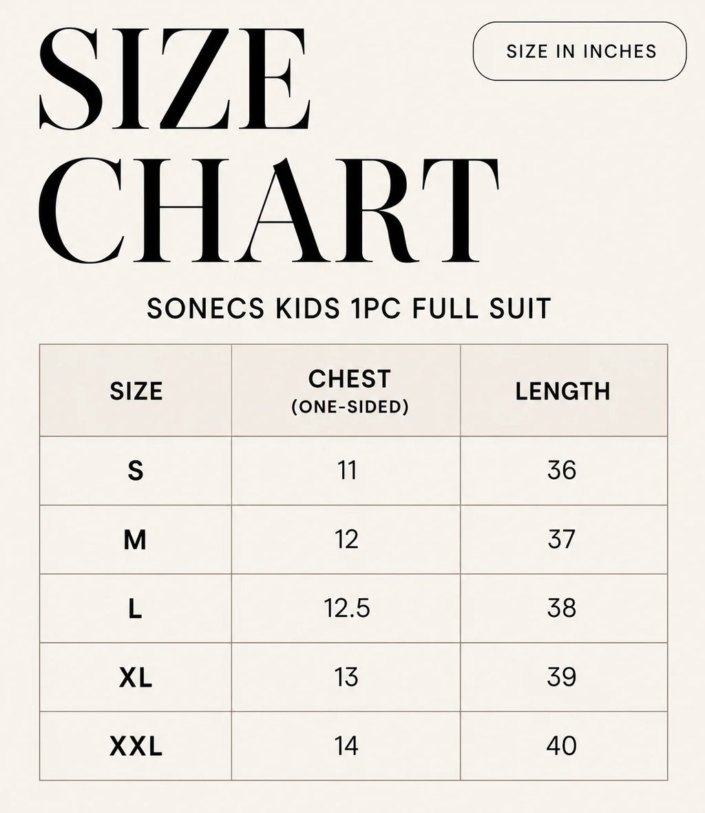 SONECS Girls Full Length 1Pc Swimsuit Black Pink | Kids UV Protection Swimwear