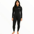 SONECS Women’s One Piece Swim Suit Black Grey | Full Coverage Zipper Swimwear
