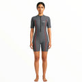 SONECS Women’s BoyLeg Swimsuit Black Grey | Athletic One Piece Swimwear