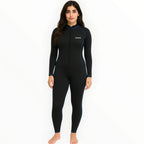 SONECS Women’s One Piece Swim Suit Black Blue | Full Coverage Zipper Swimwear