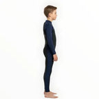 SONECS Boys Full Length 1Pc Swimsuit – Black/Navy Kids Swimwear